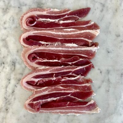 Streaky bacon (unsmoked)